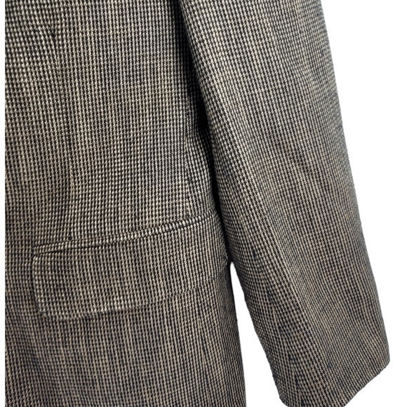 Host Pick Union Made Evan Picone Wool Check Two Button Vintage Blazer Jacket - Picture 5 of 10
